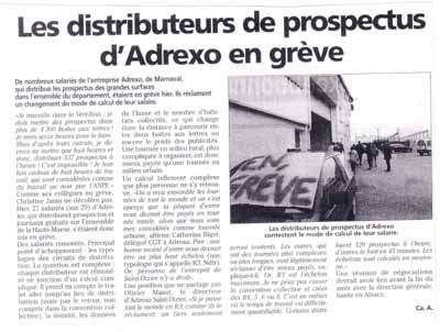 stdizierp Syndicat FO au service des salariés d'ADREXO - Gréve St Dizier